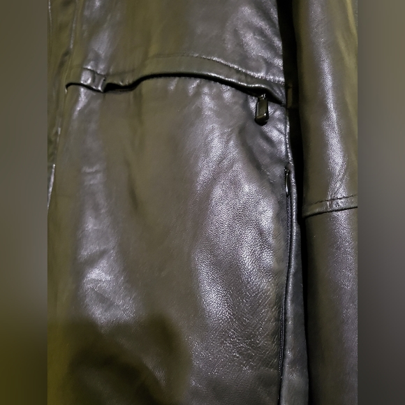 Reaction by Kenneth cole soft leather jacket sz Xl color black - Picture 2 of 7